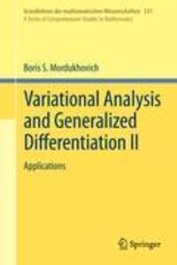 Cover: 9783540254386 | Variational Analysis and Generalized Differentiation II | Applications