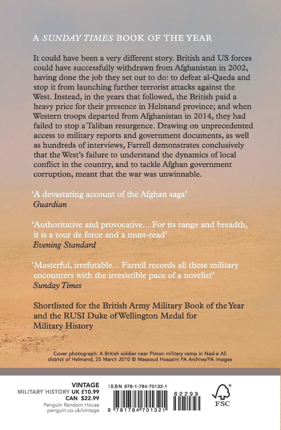 Rückseite: 9781784701321 | Unwinnable | Britain's War in Afghanistan | Theo Farrell | Taschenbuch