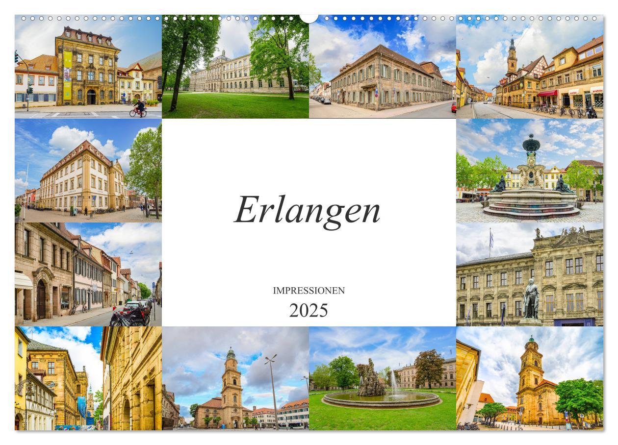 Cover: 9783435226931 | Erlangen Impressionen (Wandkalender 2025 DIN A2 quer), CALVENDO...