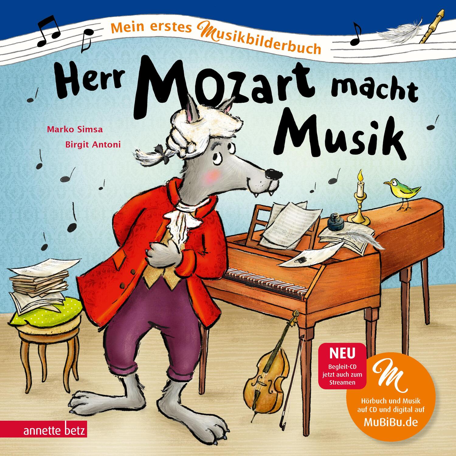 Cover: 9783219119701 | Herr Mozart macht Musik (Mein erstes Musikbilderbuch mit CD und zum...