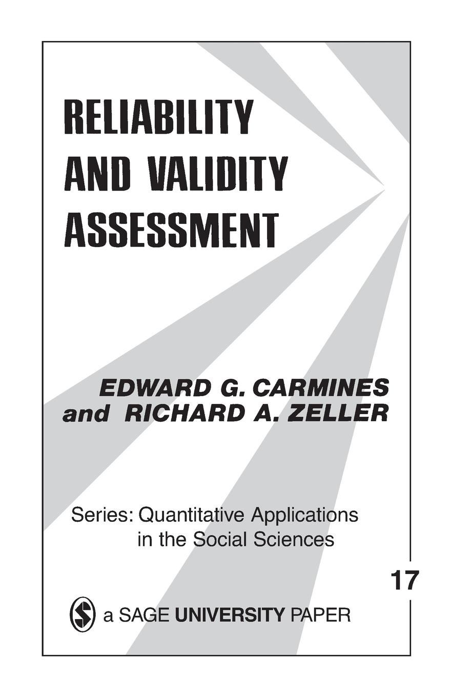 Cover: 9780803913714 | Reliability and Validity Assessment | Edward G. Carmines (u. a.)