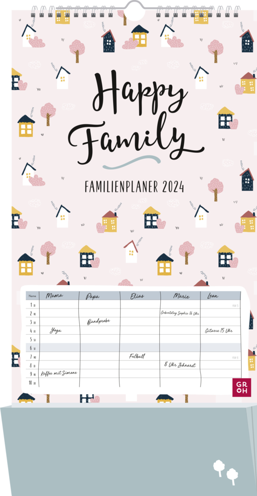 Cover: 4036442010501 | Familienplaner 2024: Happy Family | Groh Verlag | Kalender | 12 S.