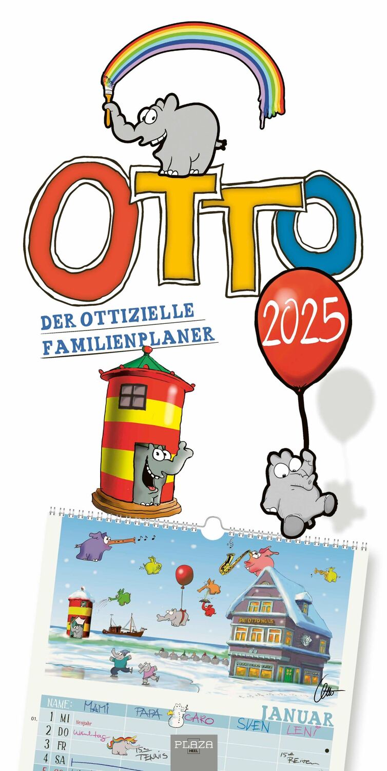 Cover: 9783966648516 | Otto 2025 - Otto Waalkes &amp; Ottifanten | Otto Waalkes | Kalender | 2025