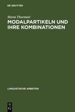 Cover: 9783484302235 | Modalpartikeln und ihre Kombinationen | Maria Thurmair | Buch | 1989