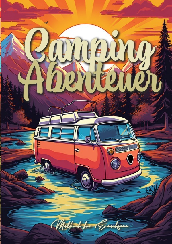 Cover: 9783757549749 | Camping Abenteuer Malbuch für Erwachsene Graustufen | Publishing