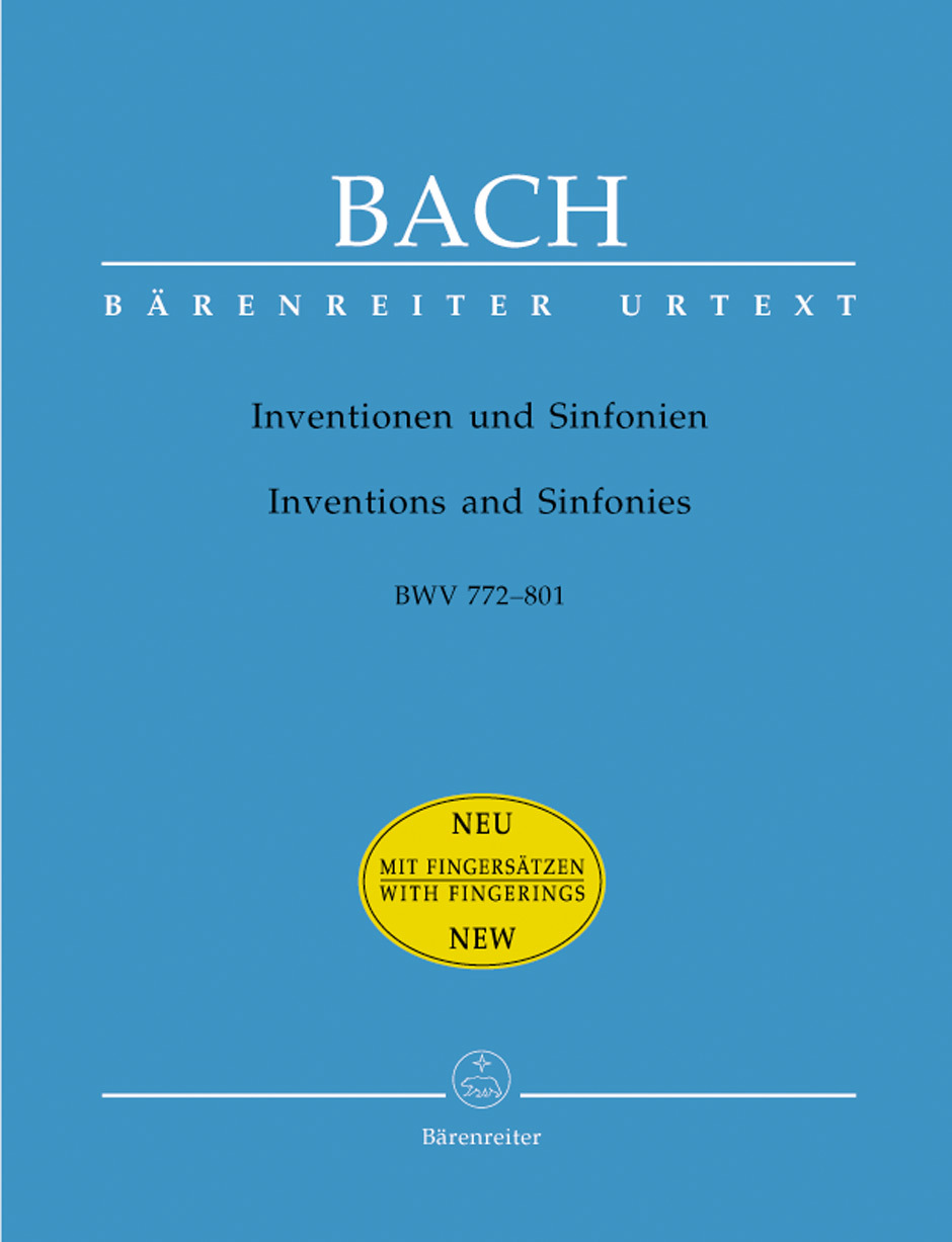 Cover: 9790006530519 | Inventionen und Sinfonien: BWV 772-801 | Bärenreiter Urtext | Bach