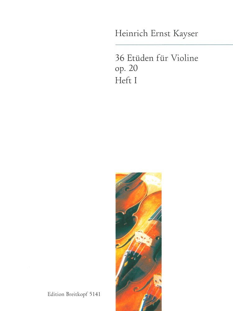 Cover: 9790004163504 | Etudes(36) 1 Op.20 | Heinrich Ernst Kayser | Buch | Breitkopf &amp; Härtel