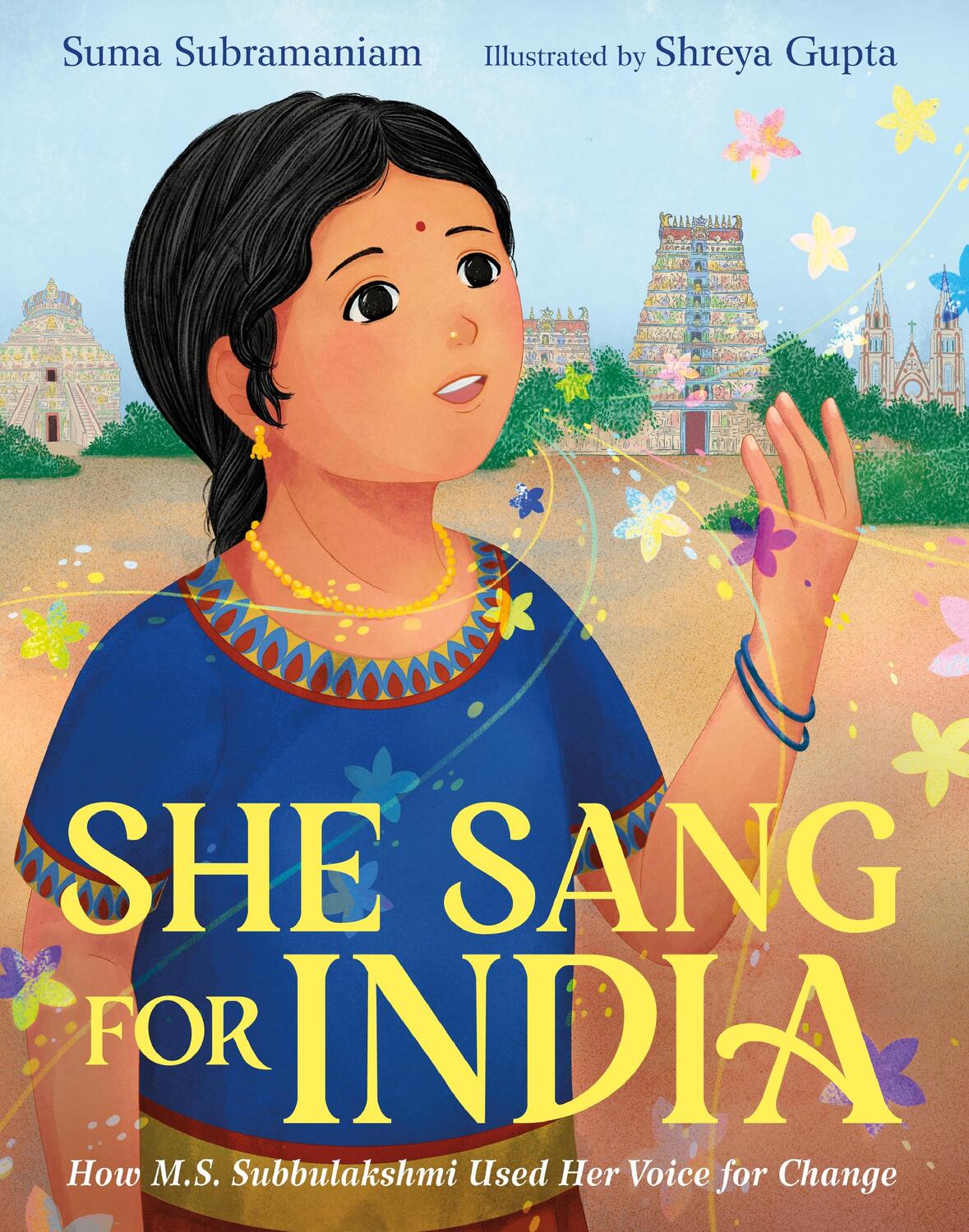 Cover: 9780374388744 | She Sang for India | How M.S. Subbulakshmi Used Her Voice for Change