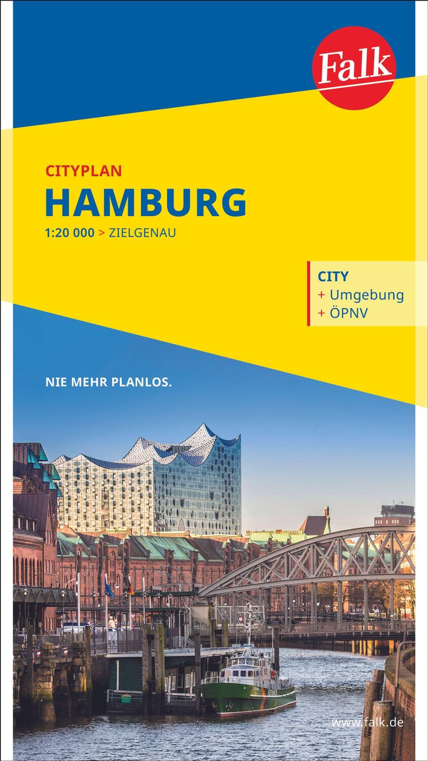 Cover: 9783827900487 | Falk Cityplan Hamburg 1:22.500 | (Land-)Karte | Falk Citypläne | 2024
