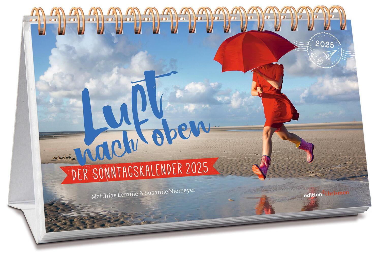 Cover: 9783960383895 | Luft nach oben 2025. Der Sonntagskalender | Susanne Niemeyer (u. a.)