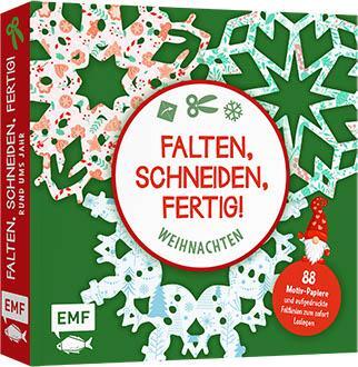 Cover: 9783745917550 | Bastelblock: Falten, Schneiden, fertig! Weihnachten | Ina Mielkau