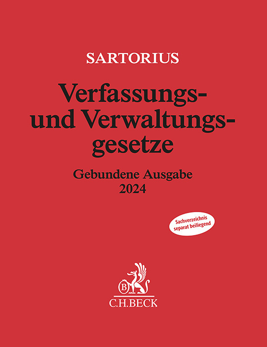 Cover: 9783406817830 | Verfassungs- und Verwaltungsgesetze | Carl Sartorius | Buch | Deutsch