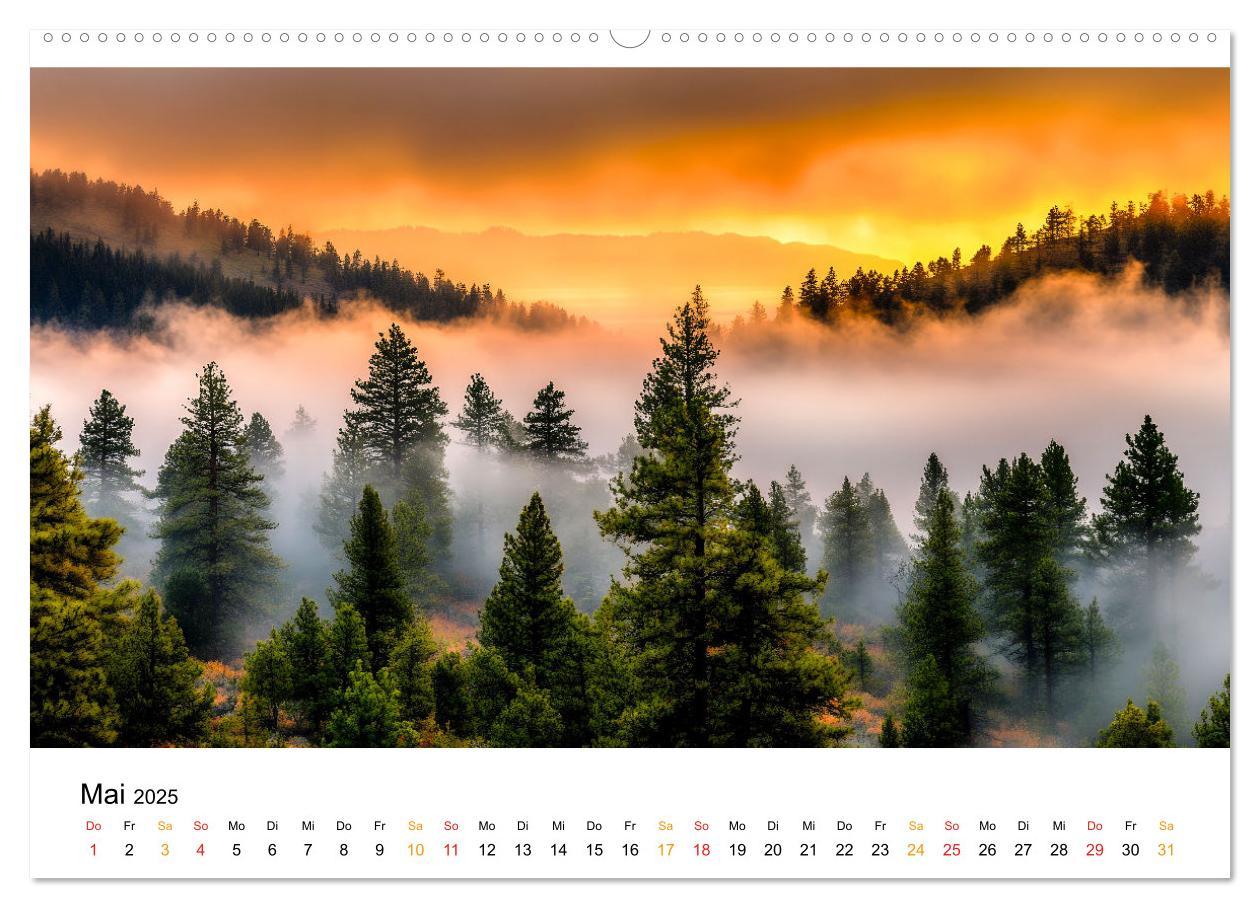 Bild: 9783457224793 | Mystik der Wälder (Wandkalender 2025 DIN A2 quer), CALVENDO...