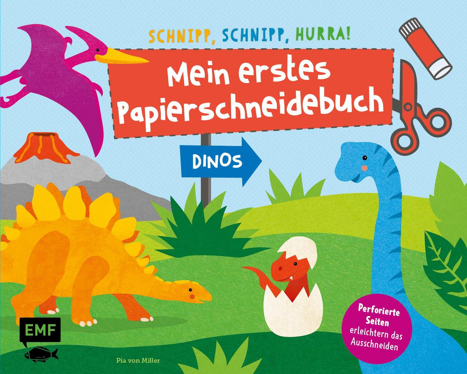 Cover: 9783745909289 | Schnipp, schnipp, hurra! Mein erstes Papierschneidebuch - Dinos | Buch