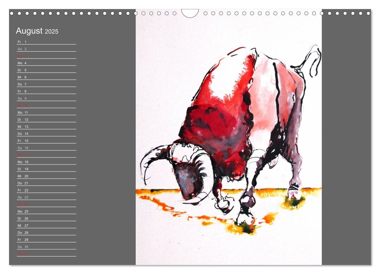 Bild: 9783435625406 | Sternbild Stier (Wandkalender 2025 DIN A3 quer), CALVENDO...