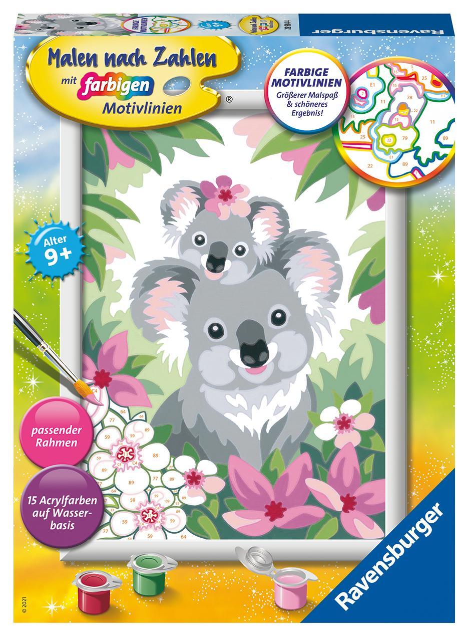Cover: 4005556289844 | Ravensburger Malen nach Zahlen 28984 - Süße Koalas - Kinder ab 9...