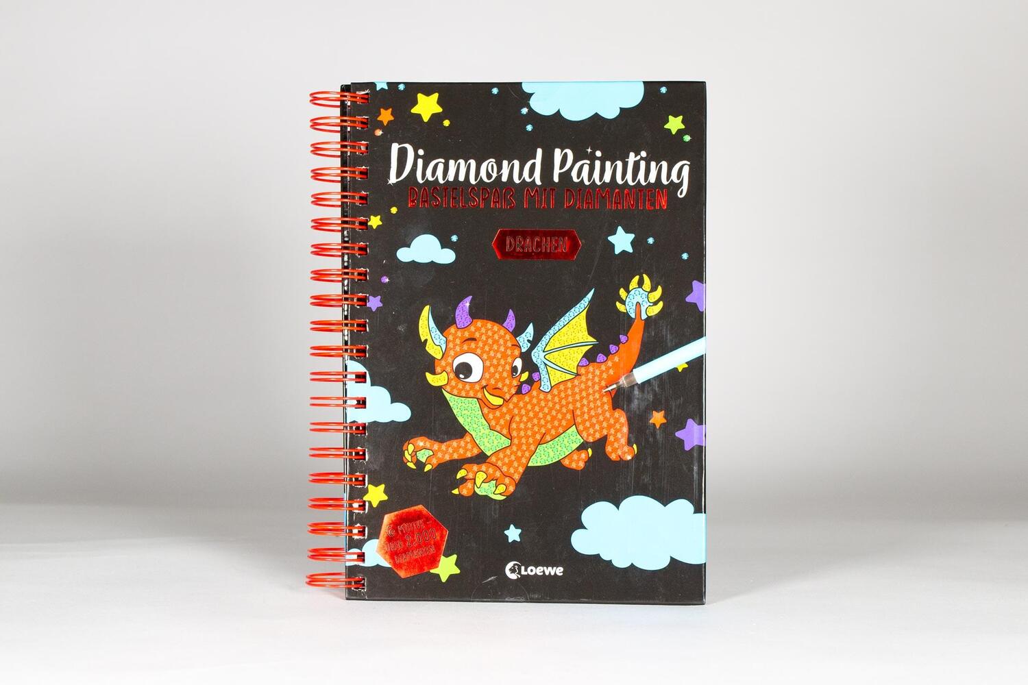 Bild: 9783743215429 | Diamond Painting - Bastelspaß mit Diamanten - Drachen | Taschenbuch