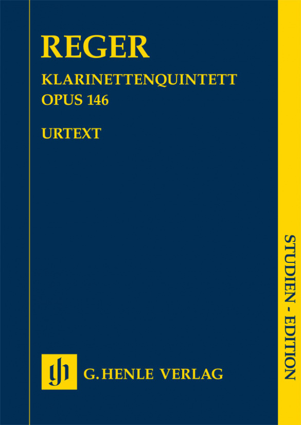 Cover: 9790201871172 | Klarinettenquintett A-dur op. 146 | Max Reger | Henle Urtext Editions