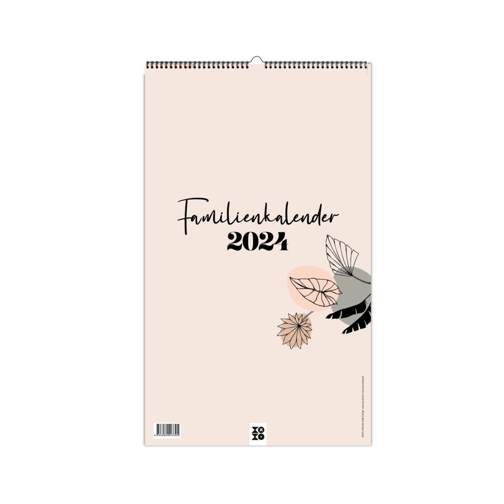 Cover: 9783989423305 | Design Familienkalender 2024 Boho Style / Scandi / Florale Ästhetik