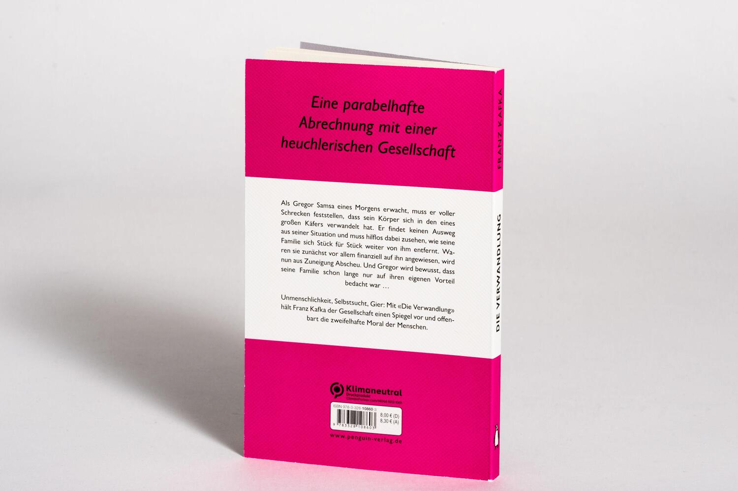 Bild: 9783328108603 | Die Verwandlung | Franz Kafka | Taschenbuch | Penguin Edition | 112 S.