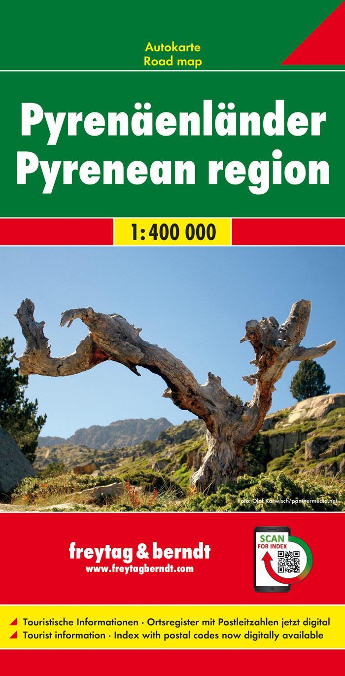 Cover: 9783707907490 | Pyrenäenländer 1 : 400 000. Autokarte | (Land-)Karte | Deutsch | 2013