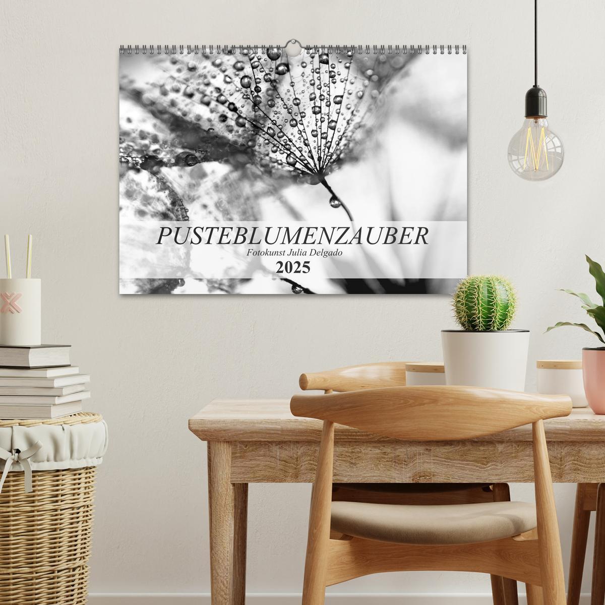 Bild: 9783435265985 | Pusteblumenzauber in schwarzweiß (Wandkalender 2025 DIN A3 quer),...