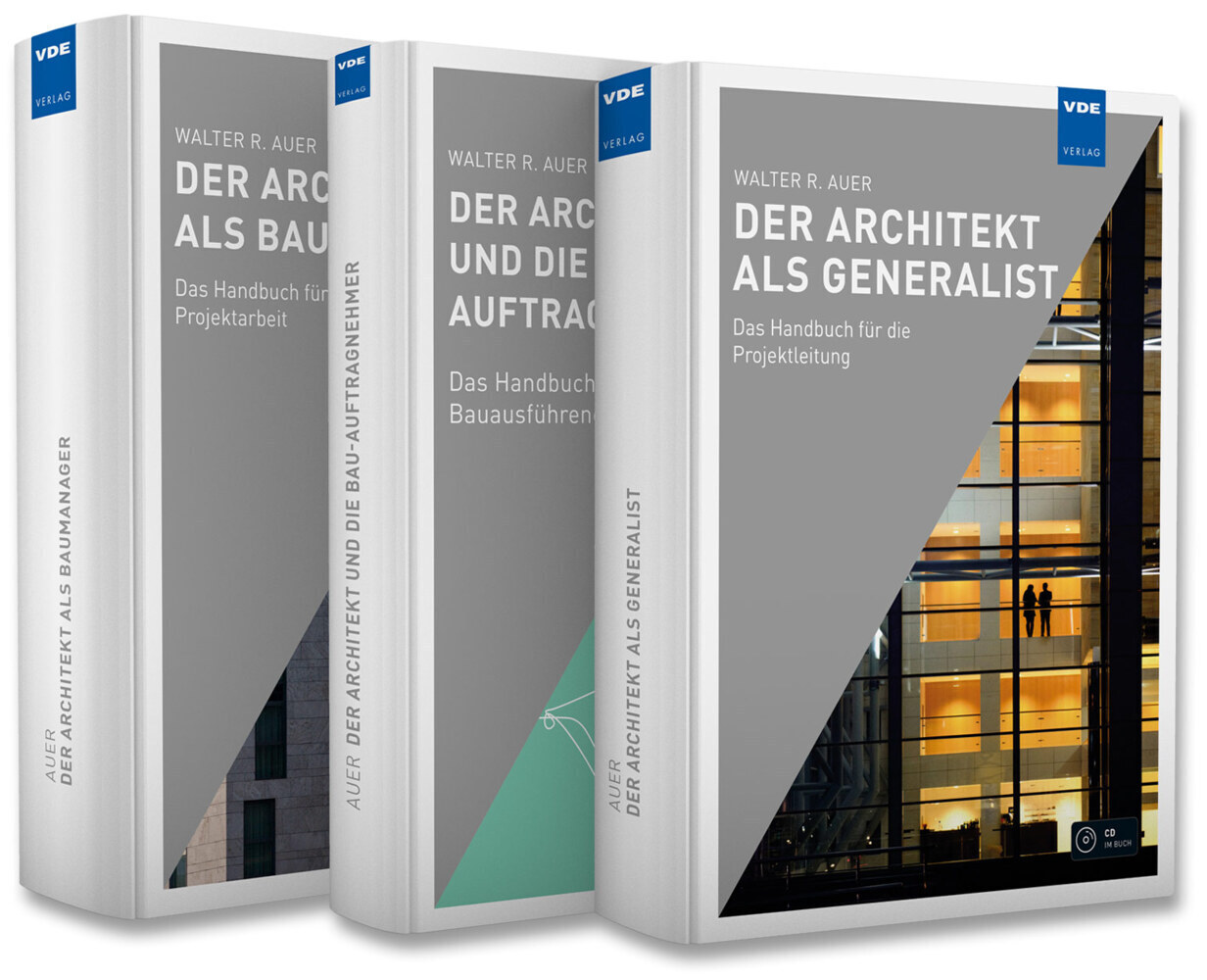 Cover: 9783800761814 | Der Architekt - Handbücher für die Praxis (Set), 3 Teile | Auer | Buch