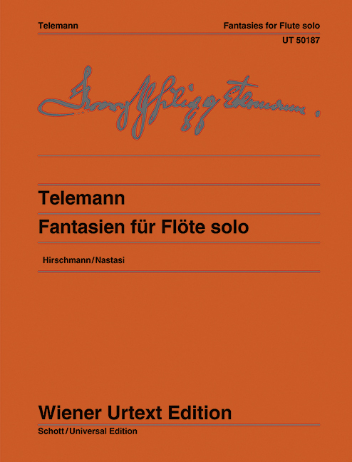 Cover: 9783850555760 | 12 Fantasien | Nach dem Erstdruck. Flöte., Wiener Urtext Edition