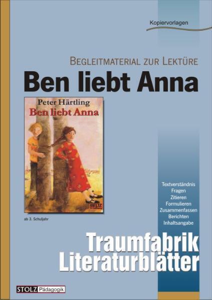 Cover: 9783897781962 | Ben liebt Anna - Literaturblätter | Karin Pfeiffer | Broschüre | 2003