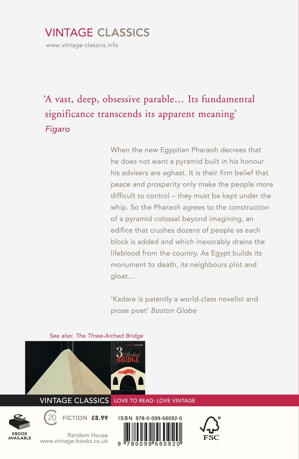 Rückseite: 9780099560920 | The Pyramid | Ismail Kadare | Taschenbuch | Kartoniert / Broschiert