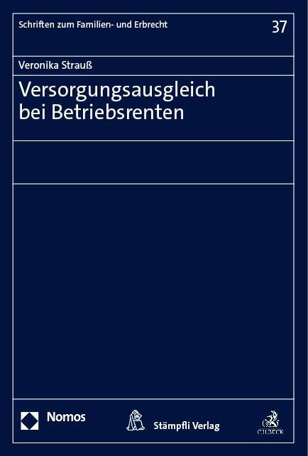 Cover: 9783756011582 | Versorgungsausgleich bei Betriebsrenten | Veronika Strauß | Buch