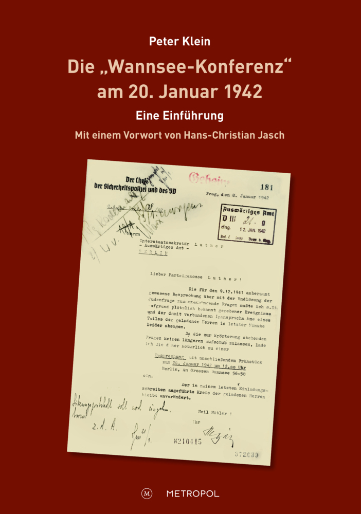 Cover: 9783863313272 | Die "Wannsee-Konferenz" am 20. Januar 1942 | Peter Klein | Taschenbuch