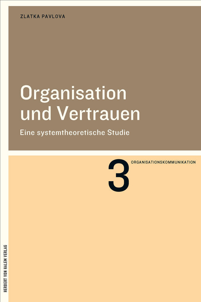 Cover: 9783869622699 | Organisation und Vertrauen | Eine systemtheoretische Studie | Pavlova