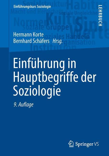 Cover: 9783658134105 | Einführung in Hauptbegriffe der Soziologie | Hermann Korte (u. a.)