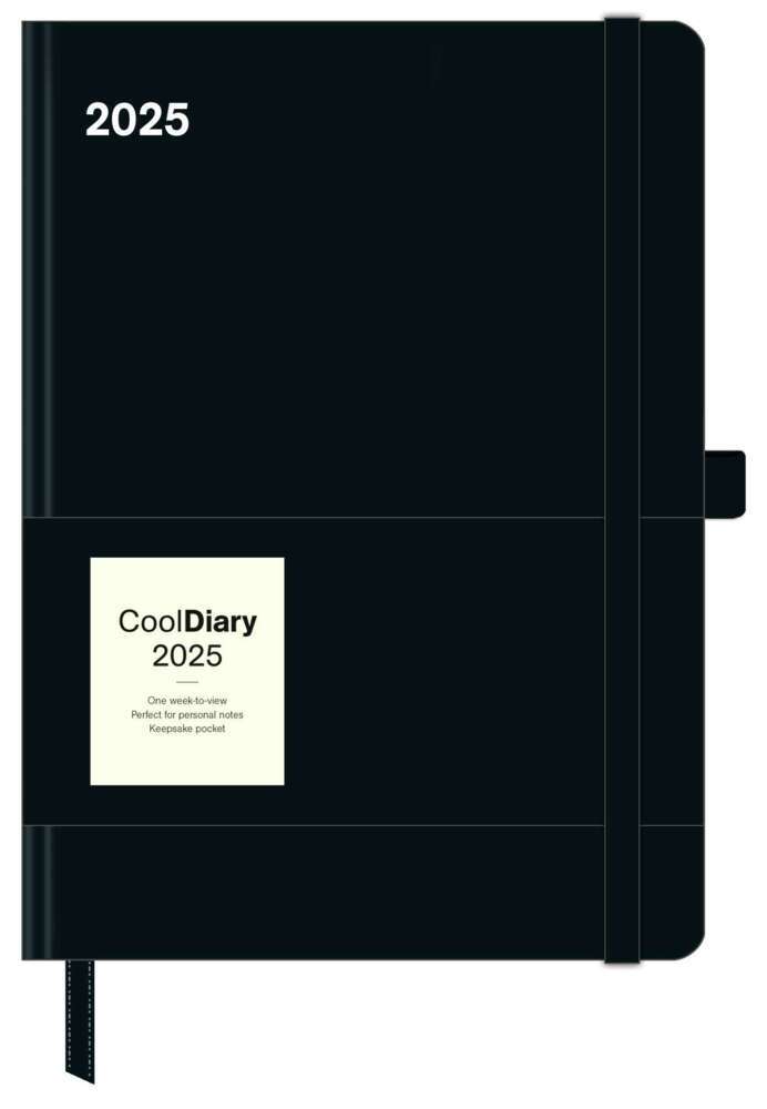 Cover: 4002725994868 | N NEUMANNVERLAGE - Black 2025 Cool Diary, 16x22cm, Taschenkalender...