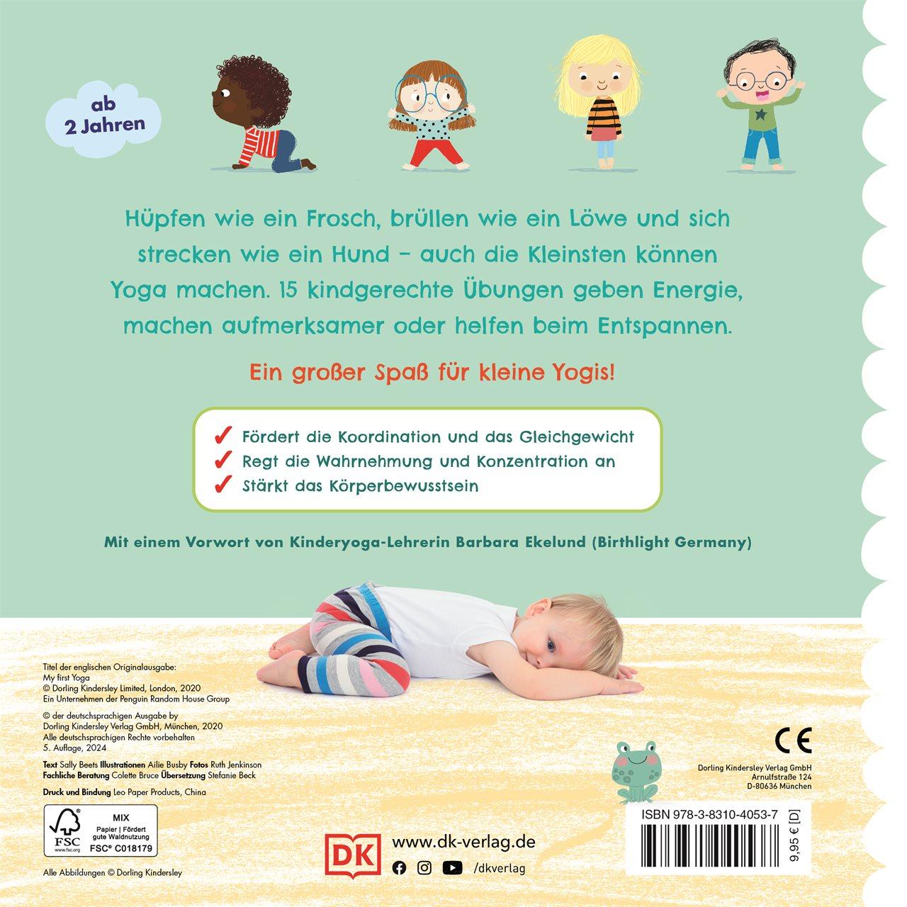 Rückseite: 9783831040537 | Yoga für Minis | DK Verlag - Kids | Buch | 34 S. | Deutsch | 2020