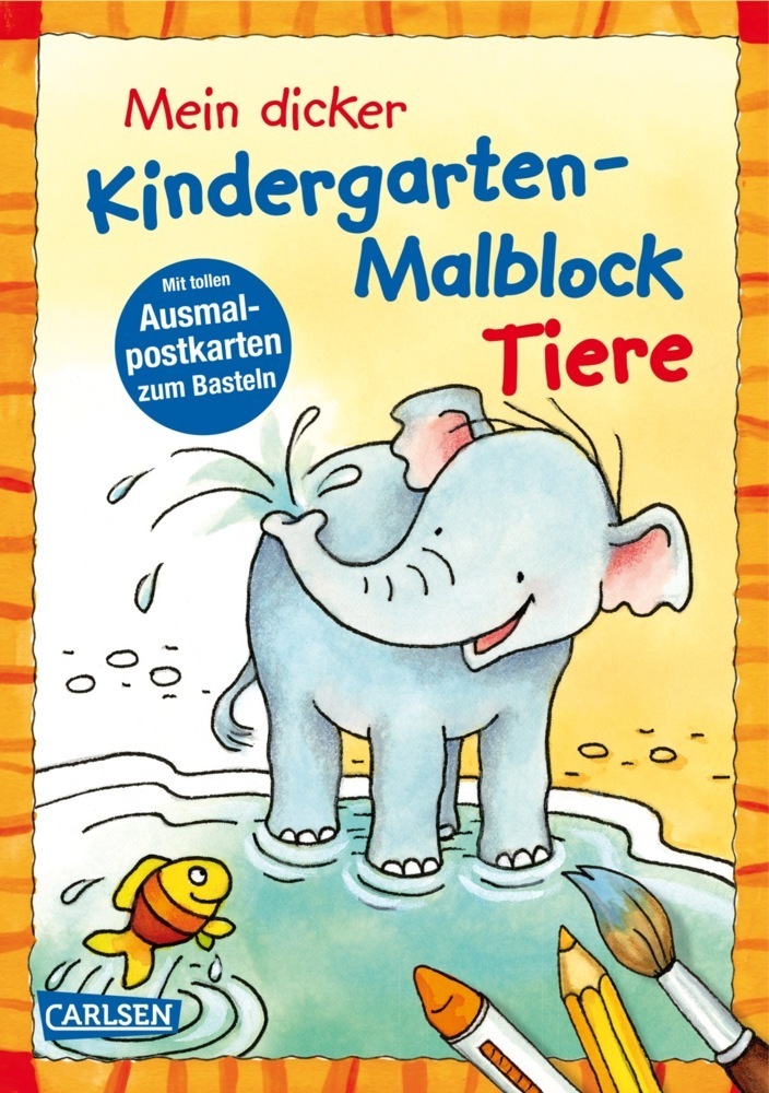 Cover: 9783551186409 | Mein dicker Kindergarten-Malblock Tiere | Eva Muszynski | Taschenbuch