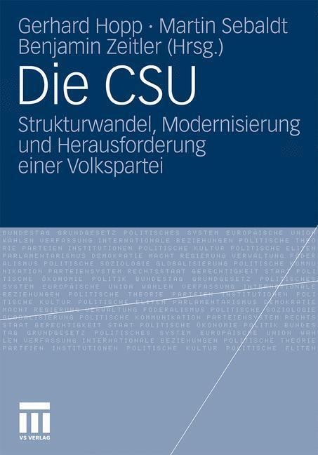 Cover: 9783531172750 | Die CSU | Gerhard Hopp (u. a.) | Taschenbuch | Paperback | Deutsch
