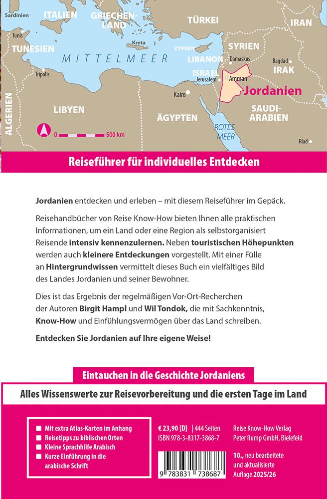 Rückseite: 9783831738687 | Reise Know-How Reiseführer Jordanien | Birgit Hampl (u. a.) | Buch