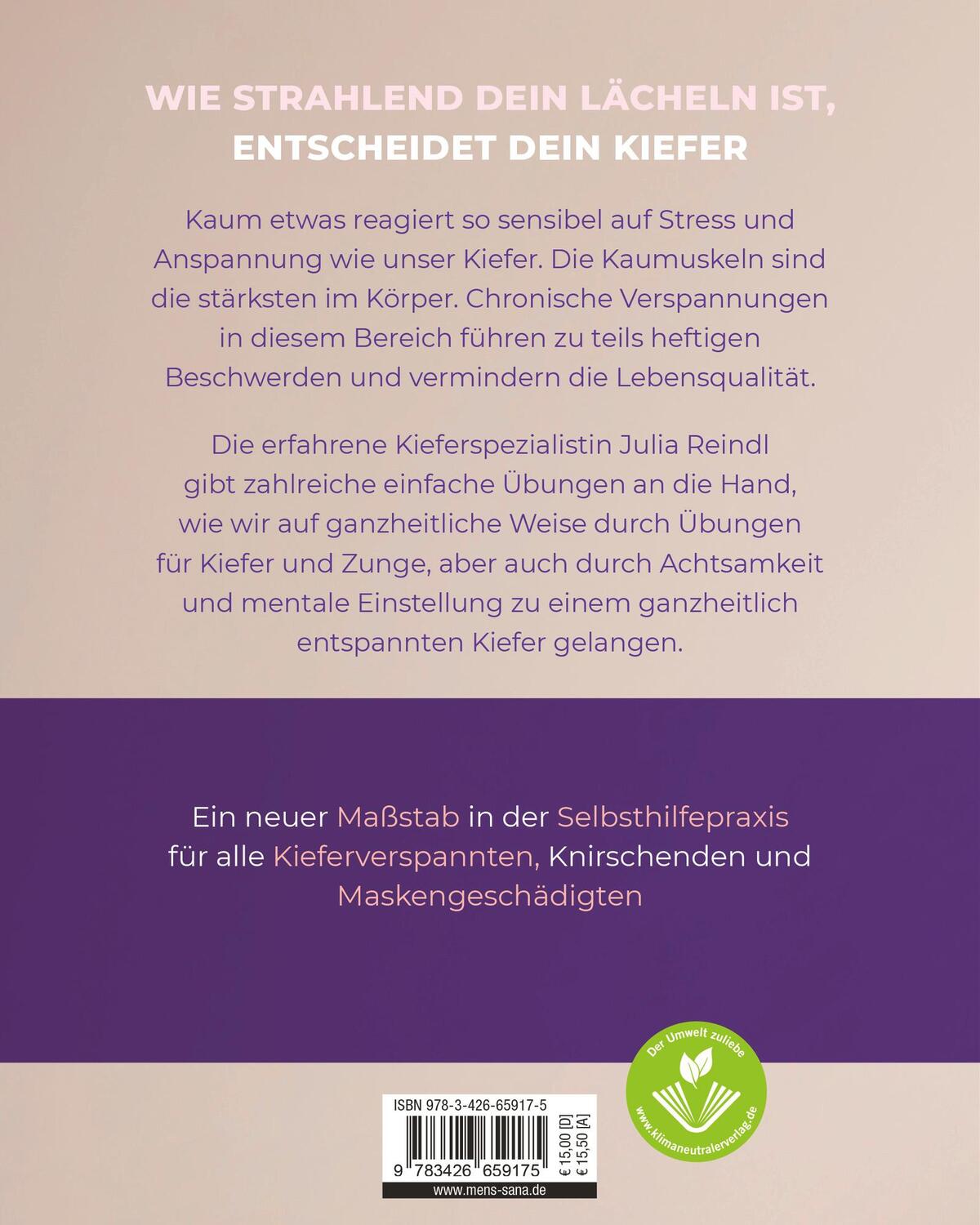 Rückseite: 9783426659175 | Kiefer-Yoga | Julia Reindl | Taschenbuch | 160 S. | Deutsch | 2023