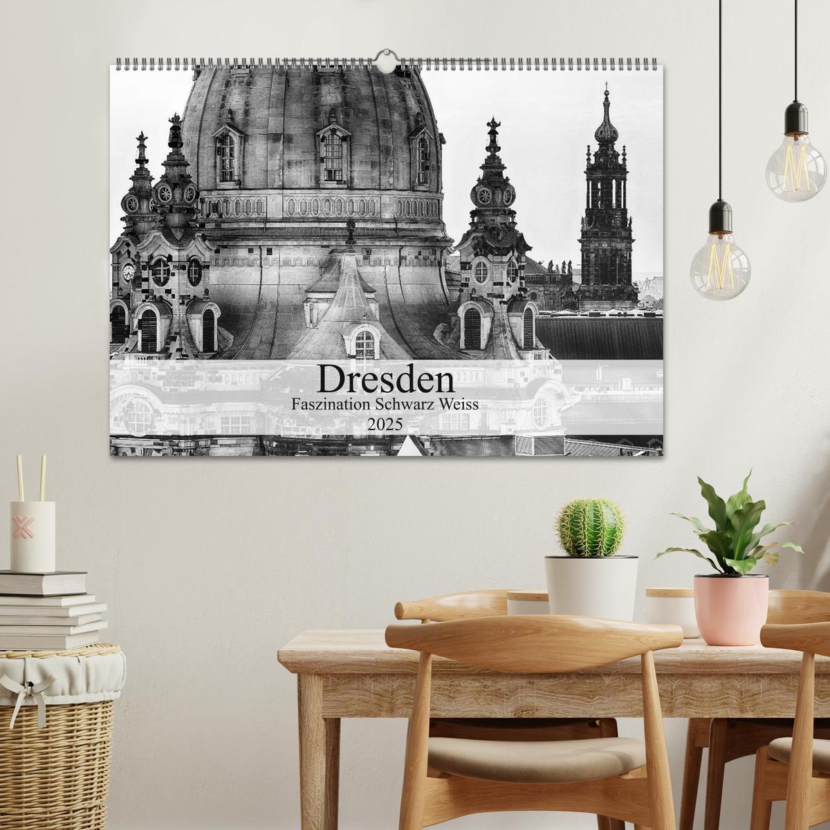 Bild: 9783435719488 | Dresden Faszination Schwarz Weiss (Wandkalender 2025 DIN A2 quer),...