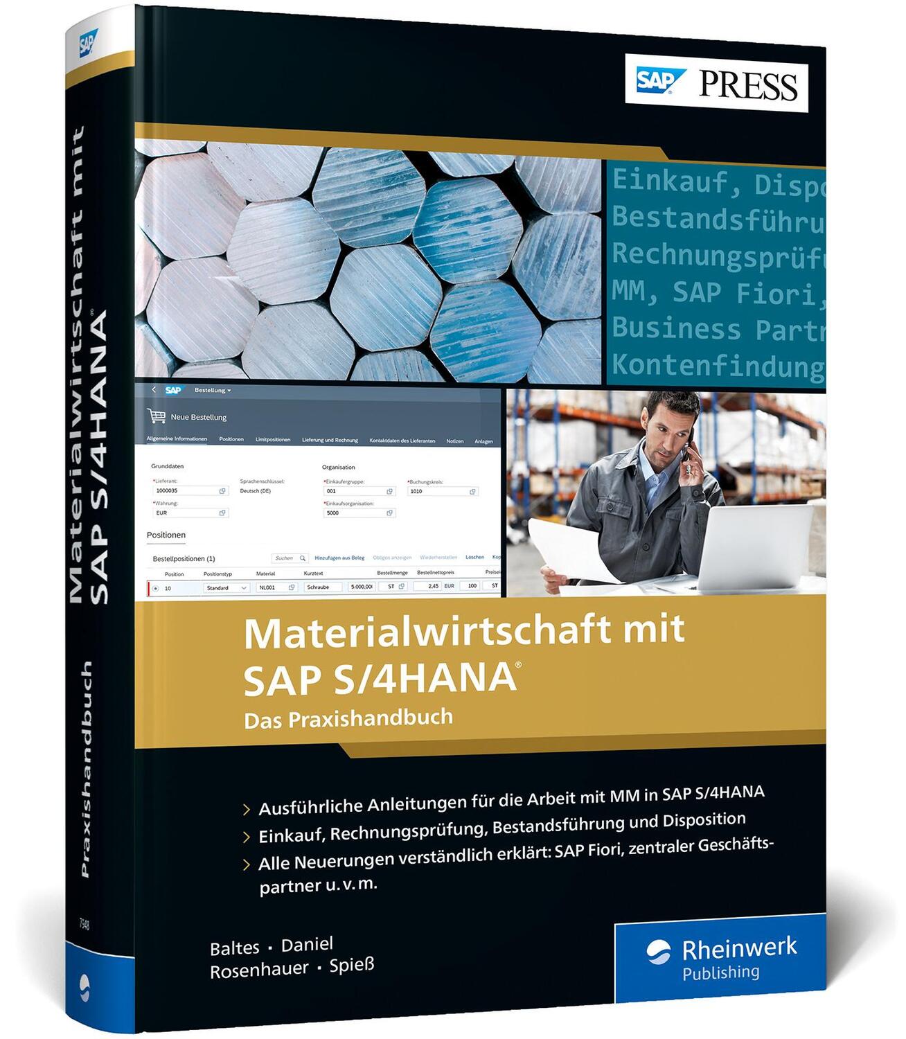 Cover: 9783836279482 | Materialwirtschaft mit SAP S/4HANA | Oliver Baltes (u. a.) | Buch