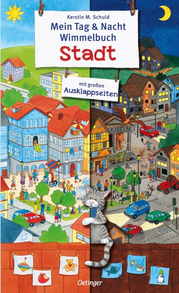Cover: 9783789171727 | Mein Tag &amp; Nacht Wimmelbuch. Stadt | Kerstin M. Schuld | Buch | 8 S.