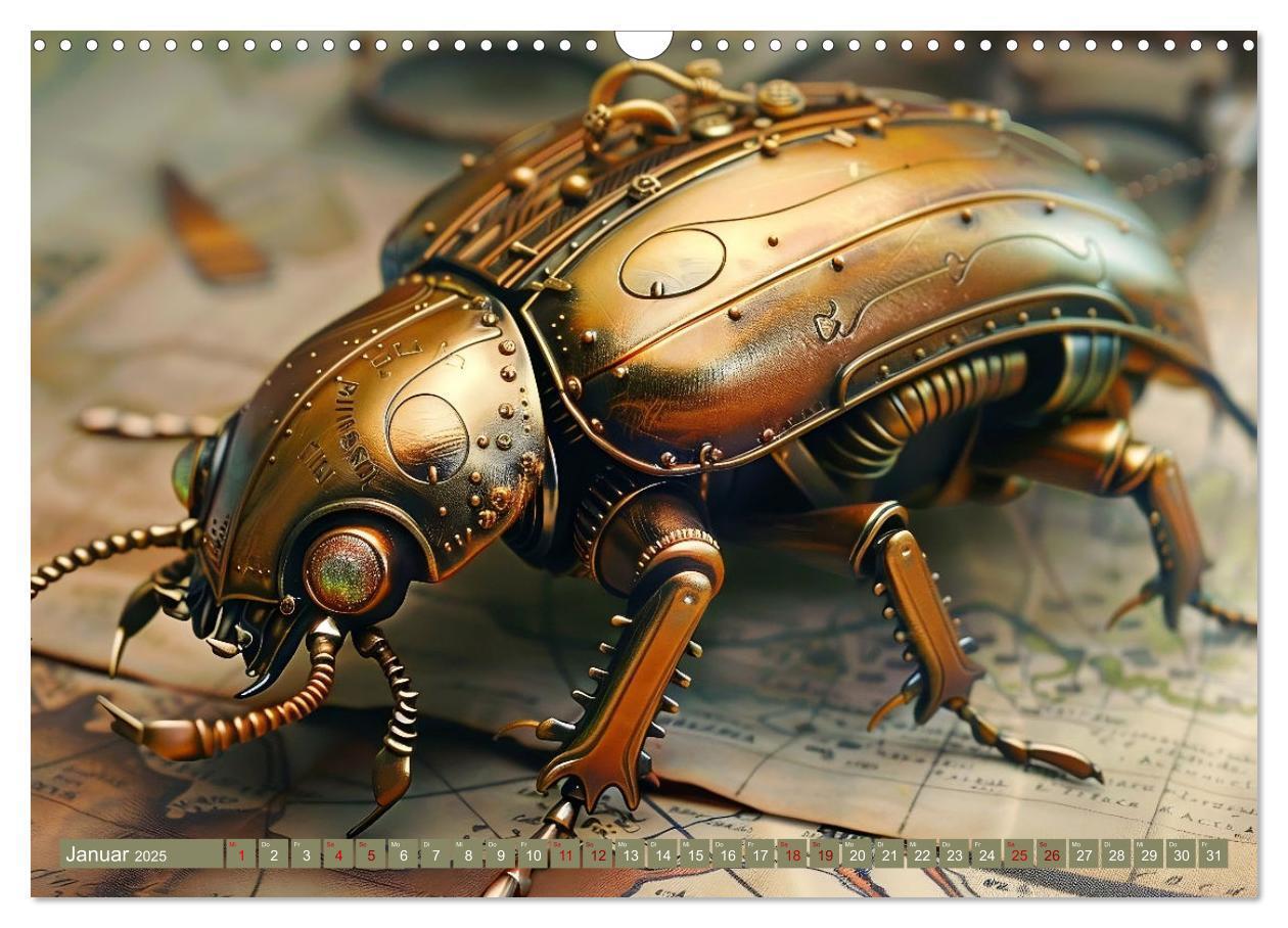 Bild: 9783457185766 | Die fantastische Welt der Steampunk-Insekten (Wandkalender 2025 DIN...