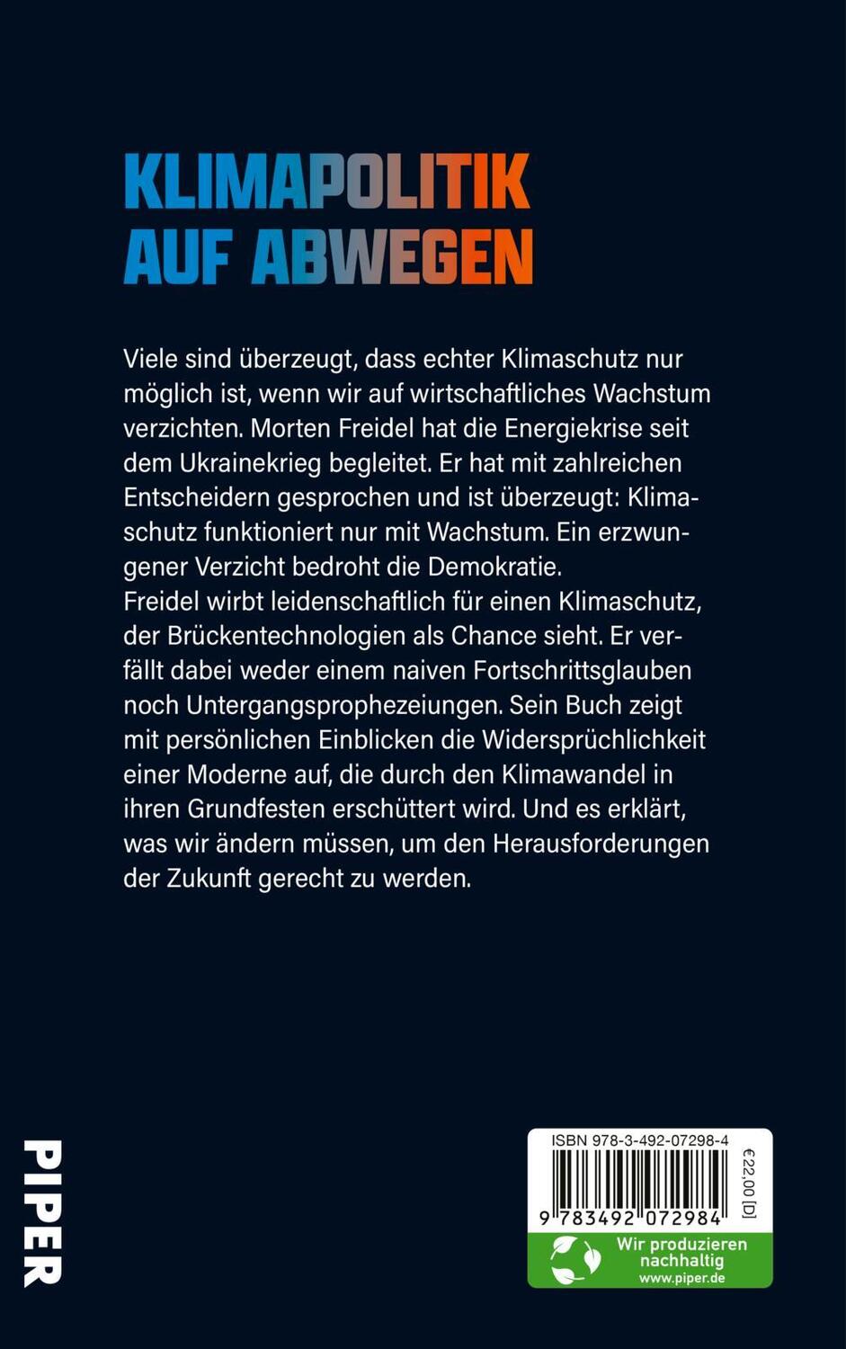 Rückseite: 9783492072984 | So rettet ihr das Klima nicht! | Morten Freidel | Buch | 208 S. | 2024