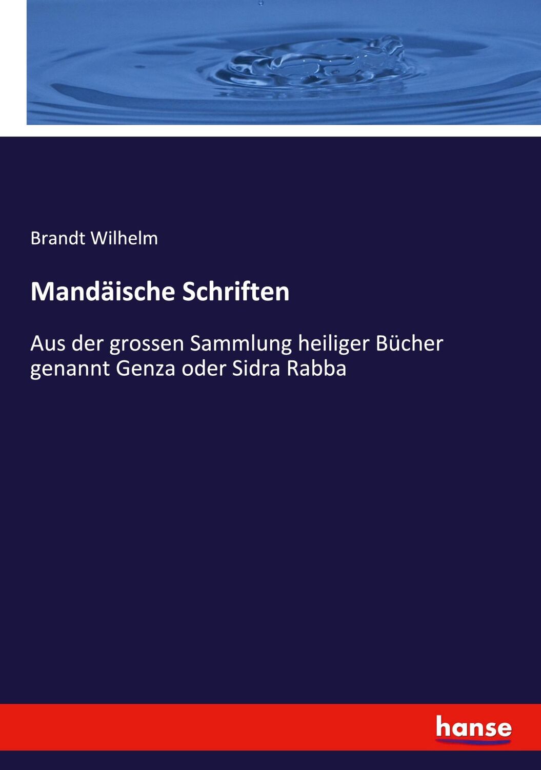 Cover: 9783348071284 | Mandäische Schriften | Brandt Wilhelm | Taschenbuch | Paperback | 2022