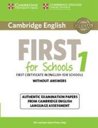 Cover: 9781107692671 | Cambridge English First for Schools 1 for Revised Exam from 2015...