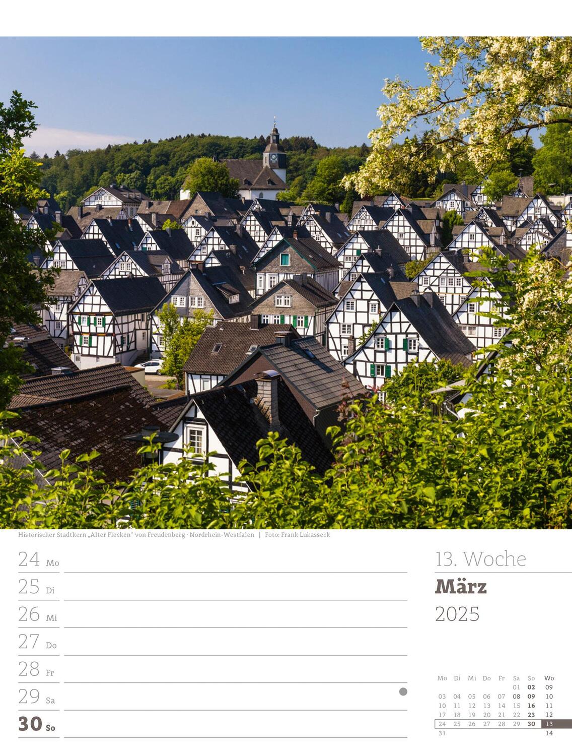 Bild: 9783838435046 | Malerisches Deutschland - Wochenplaner Kalender 2025 | Kunstverlag