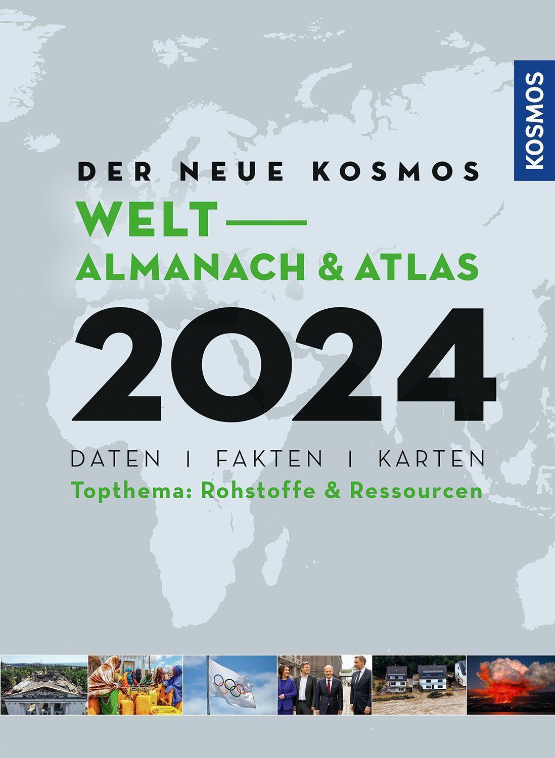 Cover: 9783989040120 | Der neue Kosmos Welt-Almanach &amp; Atlas 2024 | Henning Aubel (u. a.)