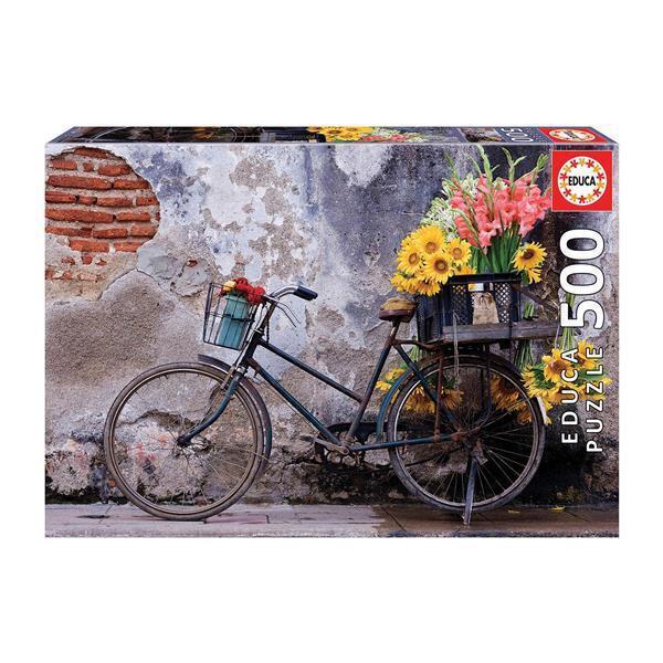 Cover: 8412668179882 | Fahrrad mit Blumen 500 Teile Puzzle | Spiel | In Spielebox | 9217988